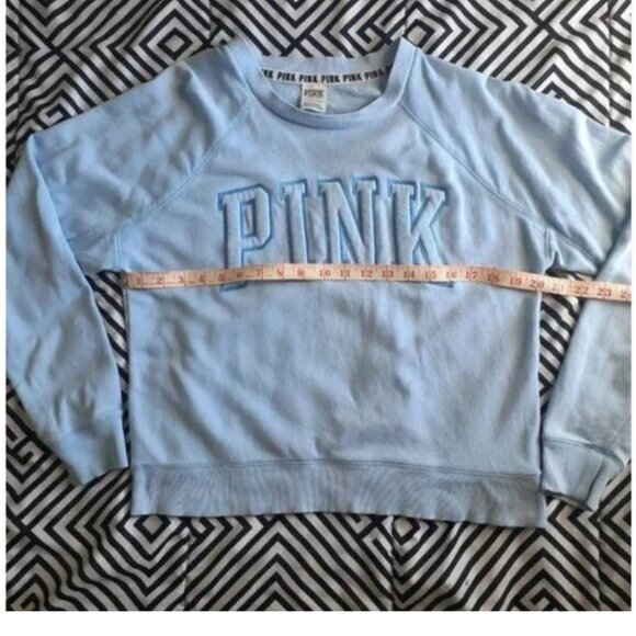 Light blue crew neck Pink brand - Picture 2 of 3